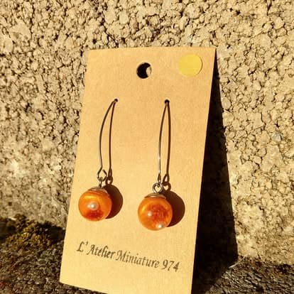 Boucles d'oreilles Ambre Soleil
