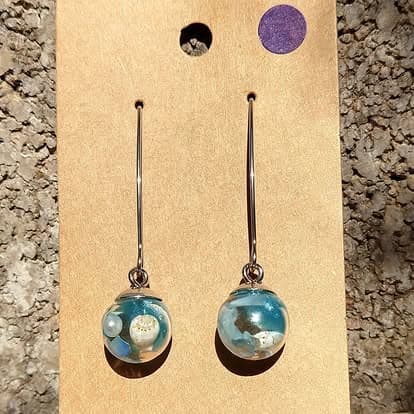 Boucles d'oreilles Bulles Océan